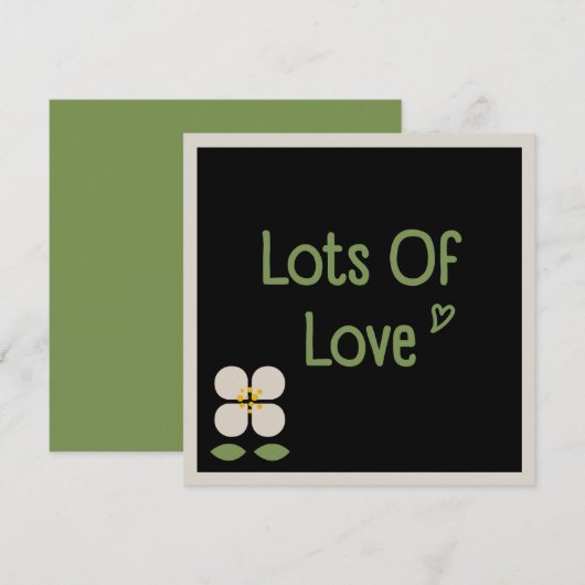 IVORY VINES - Mother's Day Floral Invitation Card Einladung (Vorne/Hinten)