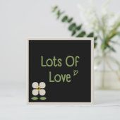 IVORY VINES - Mother's Day Floral Invitation Card Einladung (Stehend Vorderseite)