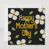IVORY VINES - Mother's Day Floral Invitation Card Einladung (Vorderseite)