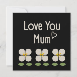 IVORY VINES - Mother's Day Floral Invitation Card Einladung