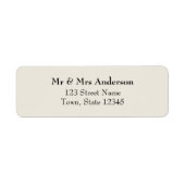 Ivory Wedding Return Address (Vorne)