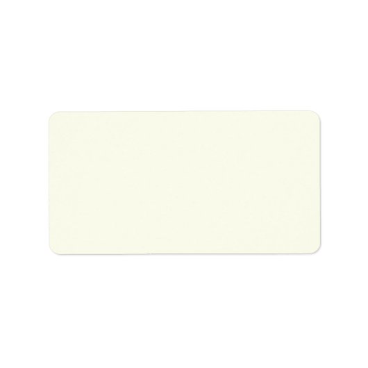 Ivory White Adressaufkleber (Vorne)