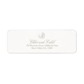 Ivory White | Botanical Return address label (Vorne)
