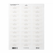 Ivory White | Botanical Return address label (Vorne)