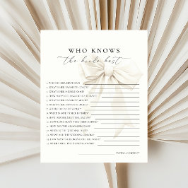 Ivory White Bow, der das beste Spiel der Braut ken