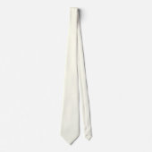 Ivory White FFFFF0 Solid Color Design Krawatte (Vorderseite)