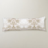 Ivory White Flowers Body Pillow Seitenschläferkissen (Rückseite)