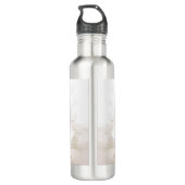 Ivory White Flowers Water Bottle Edelstahlflasche (Rückseite)