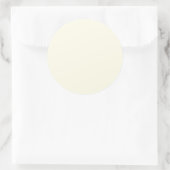 Ivory White Runder Aufkleber (Tasche)
