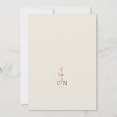 Ivory Wildflower Photo Save The Date (Rückseite)