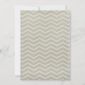 Ivory Zigzag Bridal Dusche Einladungen (Rückseite)