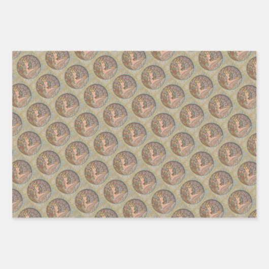 Ivy - Alphonse Mucha Geschenkpapier Set (Vorderseite 2)