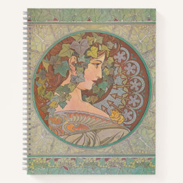 Ivy - Alphonse Mucha Notizblock