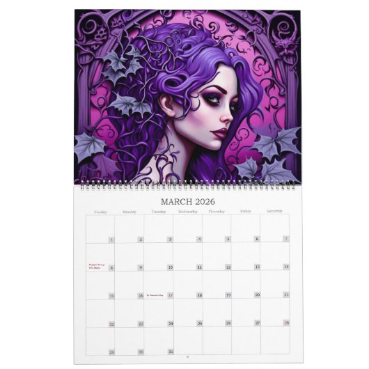 Ivy and Bat Signature Collection Art-Kalender Kalender (Mär 2026)