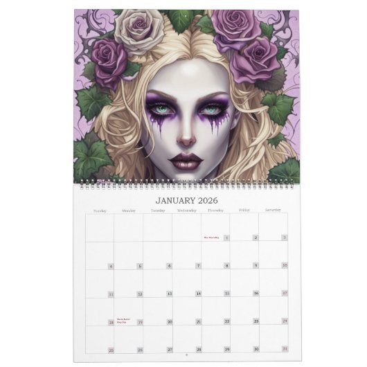 Ivy and Bat Signature Collection Art-Kalender Kalender (Jan 2026)