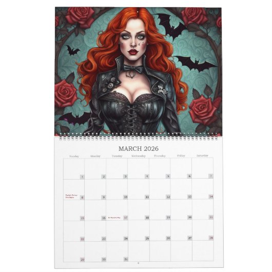 Ivy and Bat Signature Collection Art-Kalender Kalender (Mär 2026)