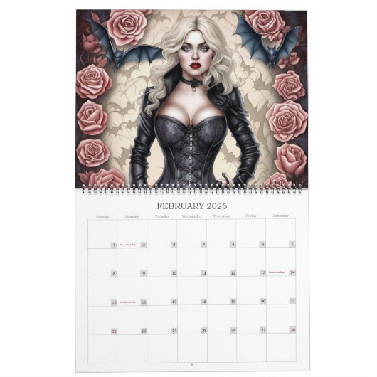 Ivy and Bat Signature Collection Art-Kalender Kalender (Feb 2026)