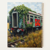 Ivy and Graffiti  Covered Abandoned Train Planer (Rückseite)