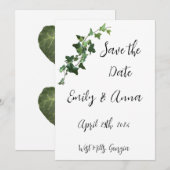 Ivy and Hearts Save the Date (Vorne/Hinten)