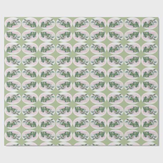 Ivy and Holly Christmas Geschenkpapier (Flach)