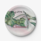 Ivy and Holly Christmas Pappteller (Vorderseite)