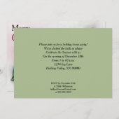 Ivy and Holly Holiday Party Einladung (Vorne/Hinten)