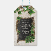 Ivy and Willow Wedding Geschenkanhänger (Vorderseite)
