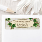 Ivy and Willow Wedding Rücksendeadressen-Aufkleber (Insitu)