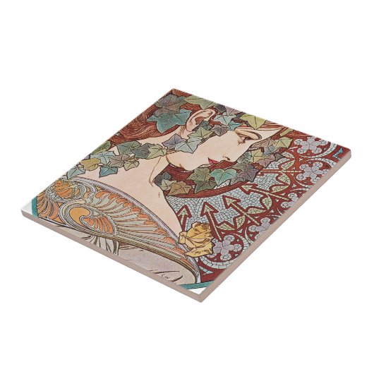 Ivy Art Nouveau Fliese (Seite)