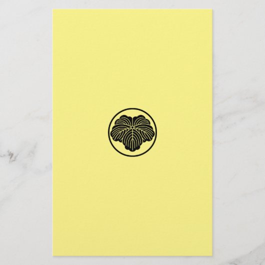 Ivy-Blatt in Dreikantring Briefpapier (Vorderseite)