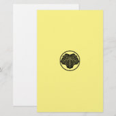 Ivy-Blatt in Dreikantring Briefpapier (Vorne/Hinten)
