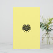 Ivy-Blatt in Dreikantring Briefpapier (Stehend Vorderseite)