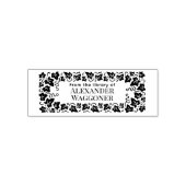 Ivy Blätter Frame "From the library" Buchname Permastempel (Design)