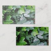 Ivy-Blätter Visitenkarte (Vorne/Hinten)