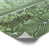 Ivy by Alphonse Mucha Art Nouveau Poster (Ecke)