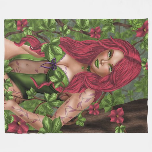 Ivy, das giftige Mädchen Fleecedecke (Vorderseite (Horizontal))