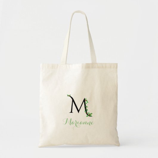 Ivy Design auf Monogram M Tote Bag Tragetasche (Vorne)
