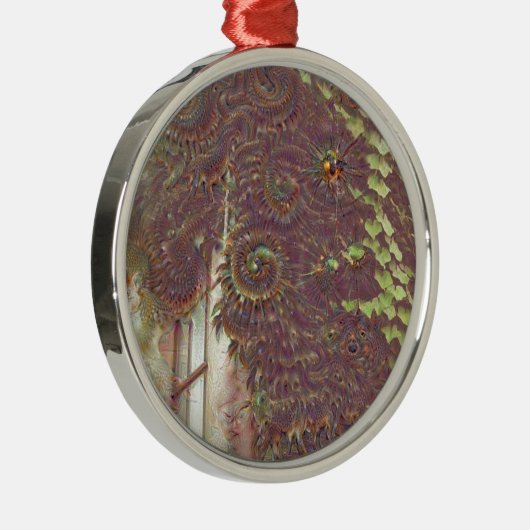 Ivy Dreams Silbernes Ornament (Rechts)