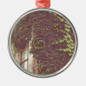 Ivy Dreams Silbernes Ornament (Vorne)