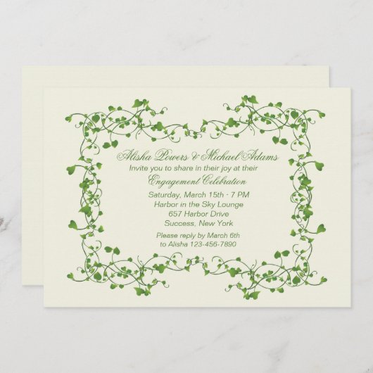 Ivy Frame Einladung (Vorne/Hinten)