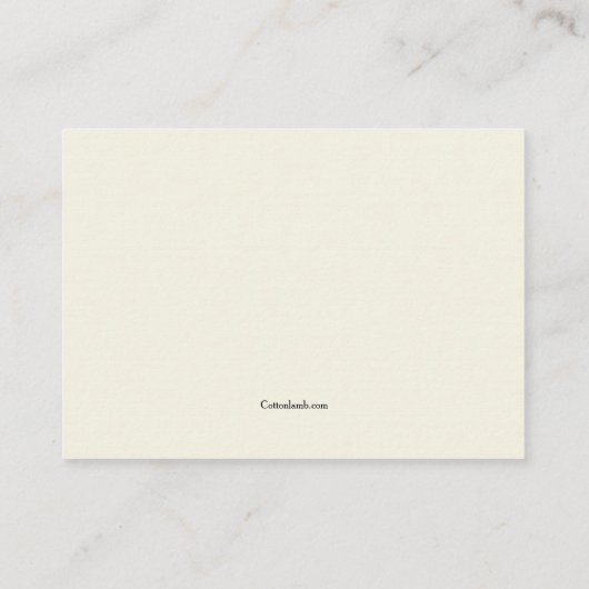 Ivy Frame Enclosure Card Begleitkarte (Rückseite)