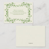 Ivy Frame Enclosure Card Begleitkarte (Vorne/Hinten)