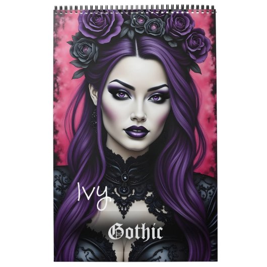 Ivy Gothic Fashion Collvable Art Calendar Kalender (Titelbild)