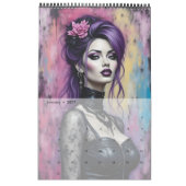 Ivy Gothic Fashion Collvable Art Calendar Kalender (Jan 2027)