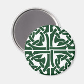 Ivy Green Celtic Knüpfarbeit Magnet (Vorderseite/Rückseite)
