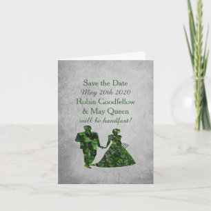 Ivy Green Man & Lady Handfasting Save the Date Einladung