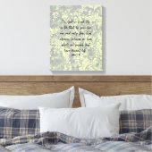 Ivy Greenery Pattern John 3:16 Bible Verse Art Leinwanddruck (Insitu (Schlafzimmer))