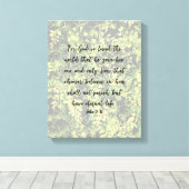 Ivy Greenery Pattern John 3:16 Bible Verse Art Leinwanddruck (Insitu (Holzboden))