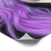 Ivy in Lavender Colored Pencil Fantasy Fantastisch Poster (Ecke)