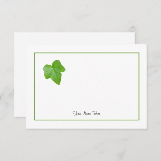 Ivy Leaf Mitteilungskarte (Vorne/Hinten)